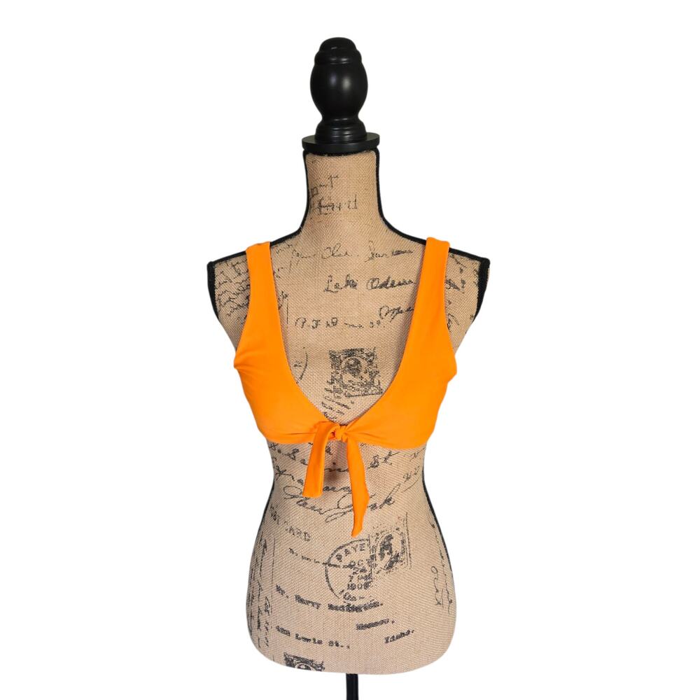 Orange two piece bikini, size small - Picture 4 of 7